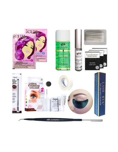Kit rehaussement de cils teinture lash btx pro