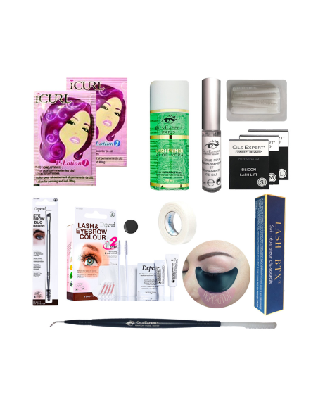 Kit rehaussement de cils teinture lash btx pro