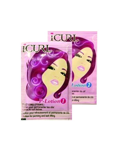 Lotions Icurl rehaussement de cils et brow lift 1 et 2 (x10)