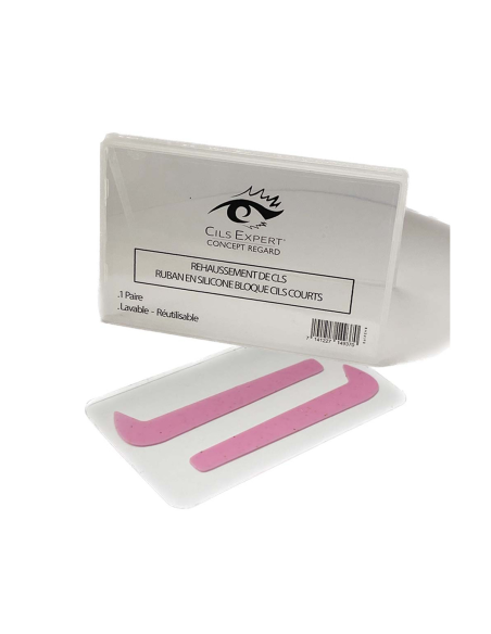 Silicone ruban bloque cils courts