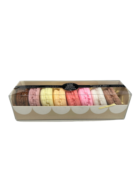 Coffret 8 SAVONS MACARONS ASSORTIS
