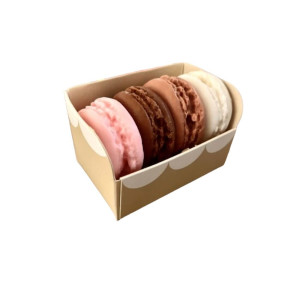Coffret 4 savons macarons assortis