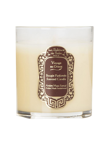 Bougie parfumée 400Gr Ambre, Musc, Santal