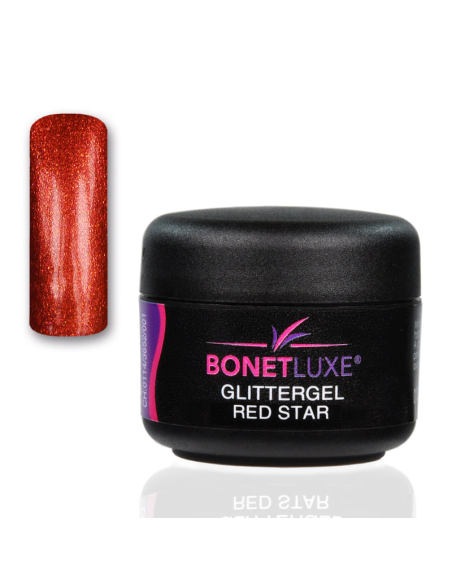 Glitter Gel Red Star