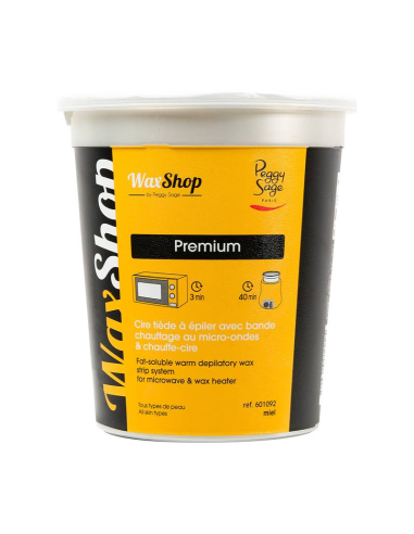 Pot de cire tiède à  épiler miel micro-ondes