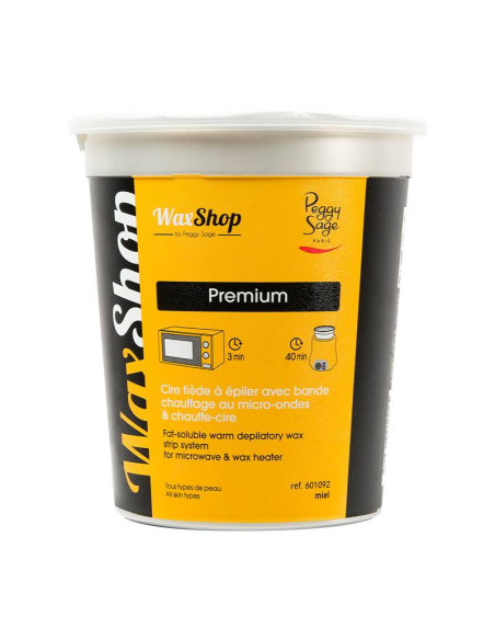 Pot de cire tiède à  épiler miel micro-ondes
