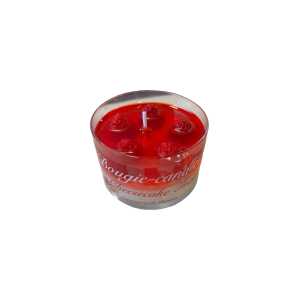 Bougie verrine - Cheesecake fraise