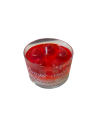 Bougie verrine - Cheesecake fraise