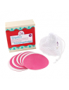 Coffret 10 lingettes démaquillantes lavables - rose et blanc