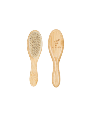 Brosse à cheveux pour bébé en Bambou