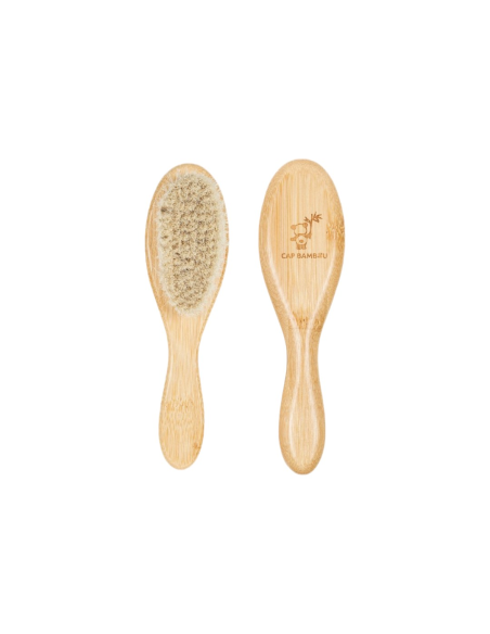 Brosse à cheveux pour bébé en Bambou