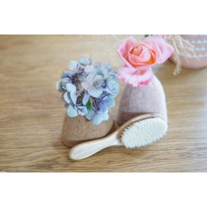 Brosse à cheveux pour bébé en Bambou