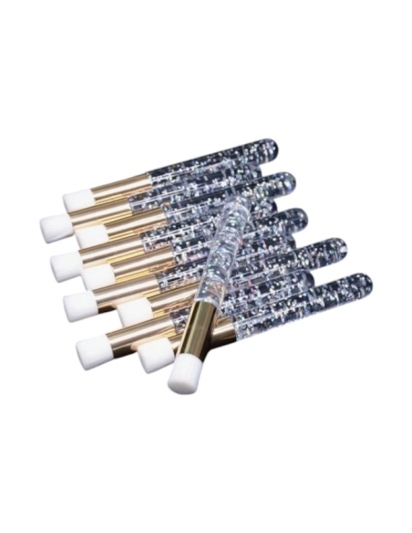 Pinceau rond spécial nettoyage de cils - lot de 10