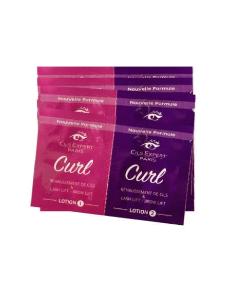 Lotion curl 1 et 2 -  Rehaussement de cils et brow lift sans bromate de sodium