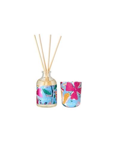 Kit Mini Bouquet + Mini bougie Frangipanier & vanille