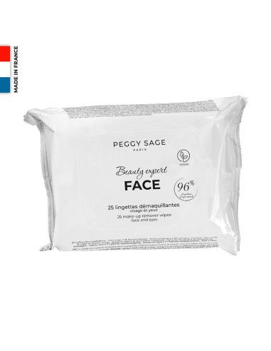 25 Lingettes démaquillantes - visage et yeux