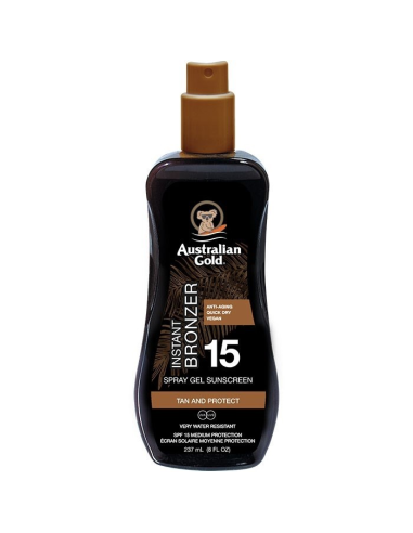 Instant bronzer - Gel en spray