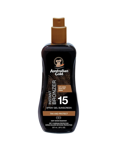 Instant bronzer - Gel en spray