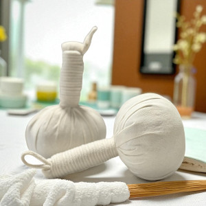 Pochon / tampon de massage aux herbes 198gr