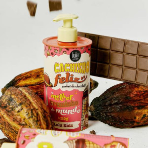 Crème coiffante Cachinho Feliz Chocolate – nutrition intense et boucles définies
