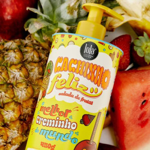Crème coiffante Cachinho Feliz Salada de Fruta – démêle et active les boucles