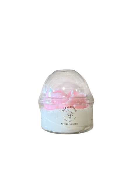 Bougie verrine - cœur fleur