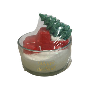 Bougie sans bijou - Verrines XXXL triple mèche - édition Noël