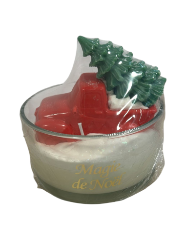 Bougie sans bijou - Verrines XXXL triple mèche - édition Noël