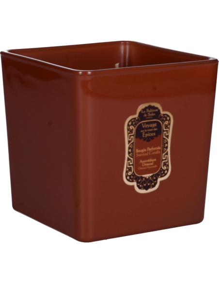 Bougie parfumée 800Gr Ayurvédique - Ambre, Vanille, Patchouli