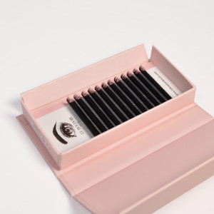Cil à cil en soie Premium – Noir intense - Boîte Luxe