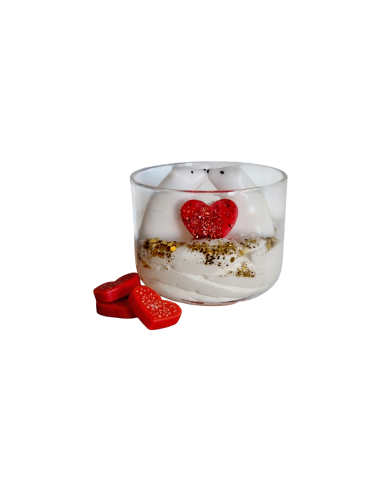Bougie édition saint valentin - 2 mèches love