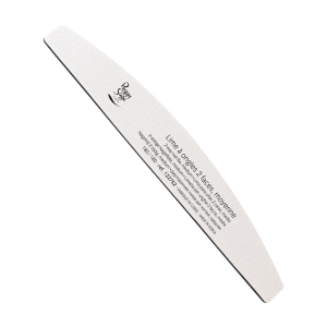 Lime A Ongles 2 Faces Demi-Lune 180/180, Blanc