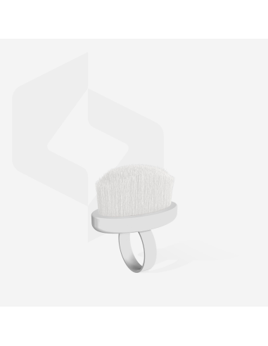 Mini Anneau-brosse manucure pour nettoyer les ongles de la poussière