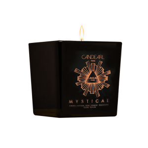 Bougie Mystical - Ambre Indien, Fève Tonka, Bois ciré, Cuir et Rhum