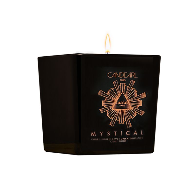 Bougie Mystical - Ambre Indien, Fève Tonka, Bois ciré, Cuir et Rhum