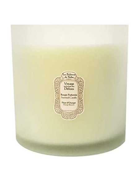 Bougie parfumée XXL 1Kg Fleur d'Oranger - Voyage sur la route des délices