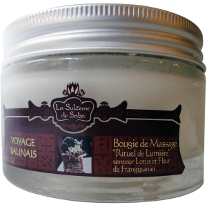 Bougie parfumée de massage Fleur de frangipanier - Voyage Balinais