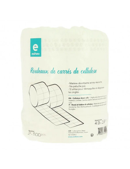Rouleaux de carrés de cellulose 2x500