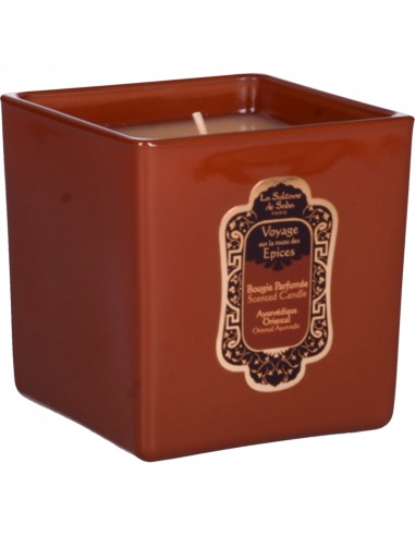 Bougie parfumée 200Gr Ayurvédique - Ambre, Vanille, Patchouli  200Gr