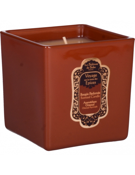 Bougie parfumée 200Gr Ayurvédique - Ambre, Vanille, Patchouli  200Gr