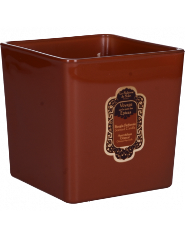 Bougie parfumée 400Gr Ayurvédique - Ambre, Vanille, Patchouli