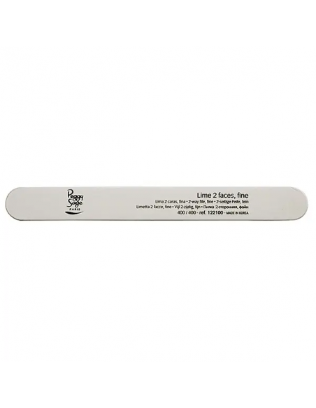 Lime à ongles 2 faces 400-400 - grain doux Blanche