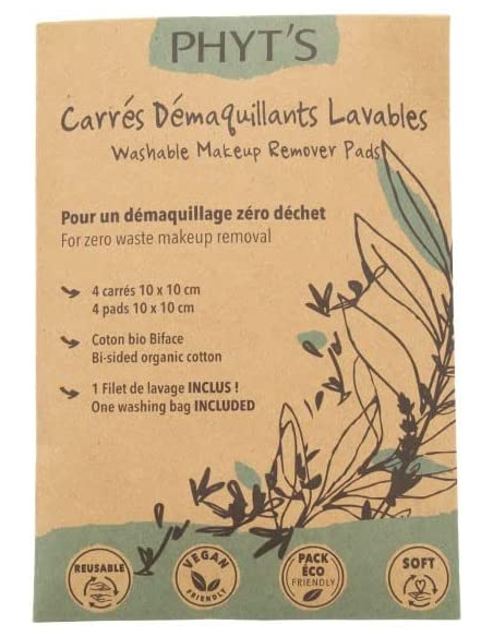 Carrés Démaquillants Coton - Lavable Réutilisable Bio