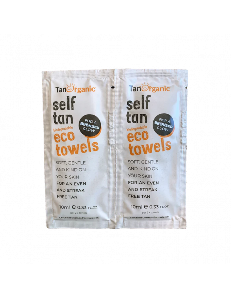 Lot 2 lingettes auto-bronzantes