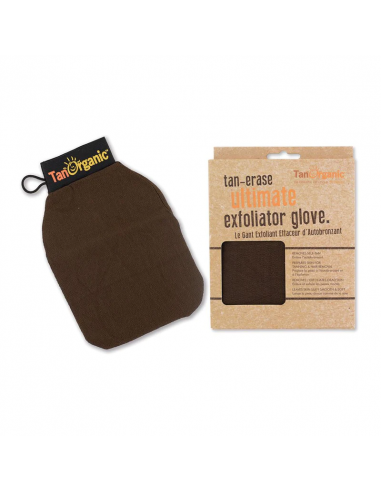 Gant exfoliant effaceur d'autobronzant corps