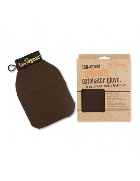 Gant exfoliant effaceur d'autobronzant corps