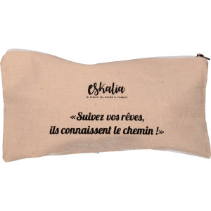 Trousse en tissu avec zip
