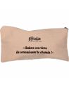 Trousse en tissu avec zip