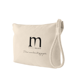Trousse en coton avec zip