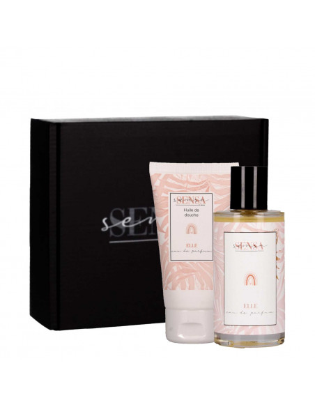 Coffret Eau de parfum + Huile de douche "Elle"